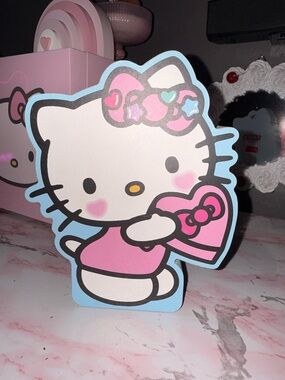 Hello Kitty Pink Heart Wall or Shelf Decor